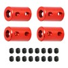 Aopin 6mm to 6mm Red Rigid Coupling Set Screw Shaft