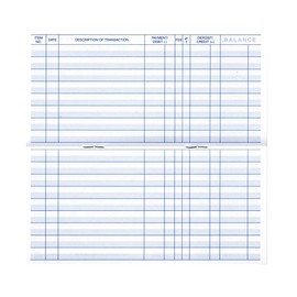 Checkbook Registers, 23-24-25 Calendars, for Personal Checkbook, Transactions Ledgers (10 Checkbook Registers)