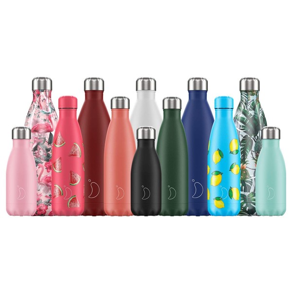 Chilly's Bottles | Leak-Proof, No Sweating | BPA-Free Stainless Steel | Reusable Water Bottle | Double Walled Vacuum Insulated | Keeps Cold for 24+ Hrs, Hot for 12 Hrs