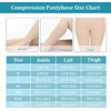 15-20 mmHg Compression Stockings for Women & Men, Footless Compression