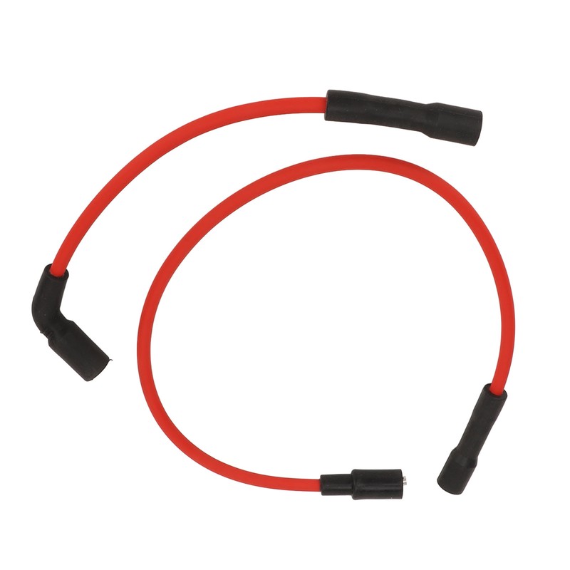 2 Pcs 8mm Spark Plug Wire Set Rubber Sparking Plug