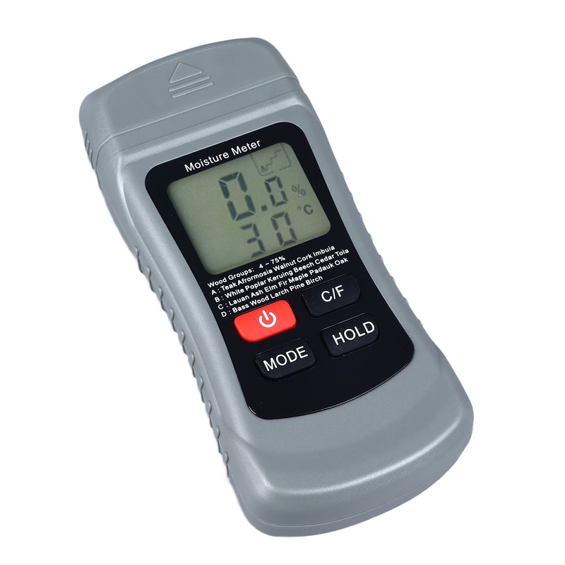 Pin Type Moisture Meter LCD Digital Display Moisture Detector for
