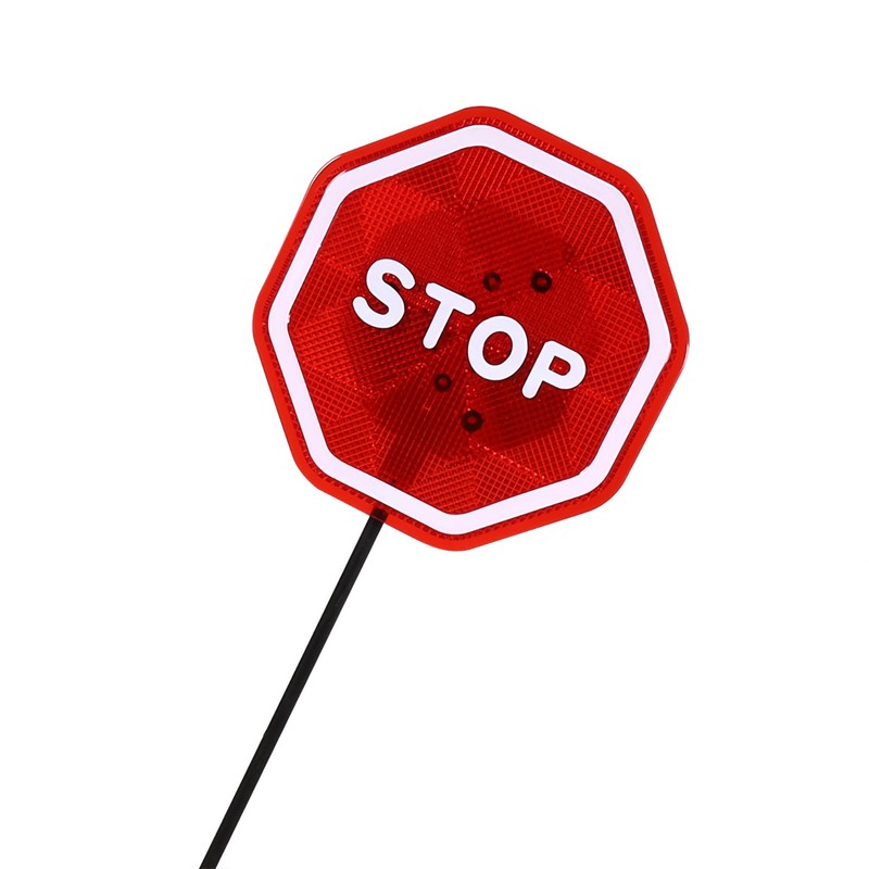 Pissente Garage Parking Stop Sign with LED Flashing Alert, Adjustable
