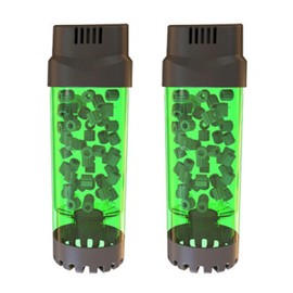 2X Aquarium Fish Tank Fluidized Moving Bed Filter Bubble Media Filter with Air Stone and Sponge Filter LH-300