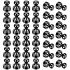 GOOZADA 36Pack Refrigerator Magnets Black Fridge Magnets for Whiteboard Strong