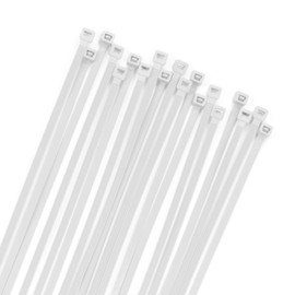 XINGO 100PCS Cable Zip Ties Heavy Duty, Premium Nylon Plastic Wire Ties with 50 Pounds Tensile Strength, Self-Locking Black Nylon Zip Ties for Indoor and Outdoor (12 inch, Brown)