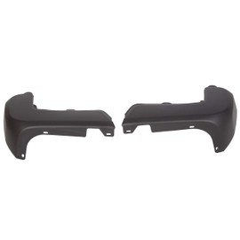 KUAFU Rear Bumper End Cap Compatible with 2016-2023 Toyota Tacoma TO1105133 TO1104133 52156-04010 52155-04010 W/O Sensor Hole 2Pcs Black