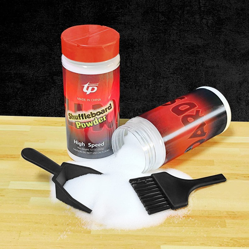 TORPSPORTS Shuffleboard Powder Wax Shuffleboard Sand Wax/Dustpan/Mini Broom Sets