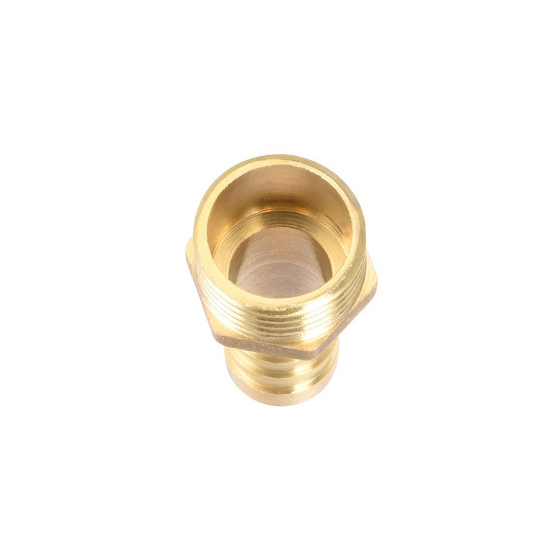 sourcing map Brass Hose Barb Fitting,Connector,14mm Barb x G1/2 Male