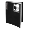Dunwell 9x12 Presentation Book - (Black), 24-Pocket Binder with Plastic