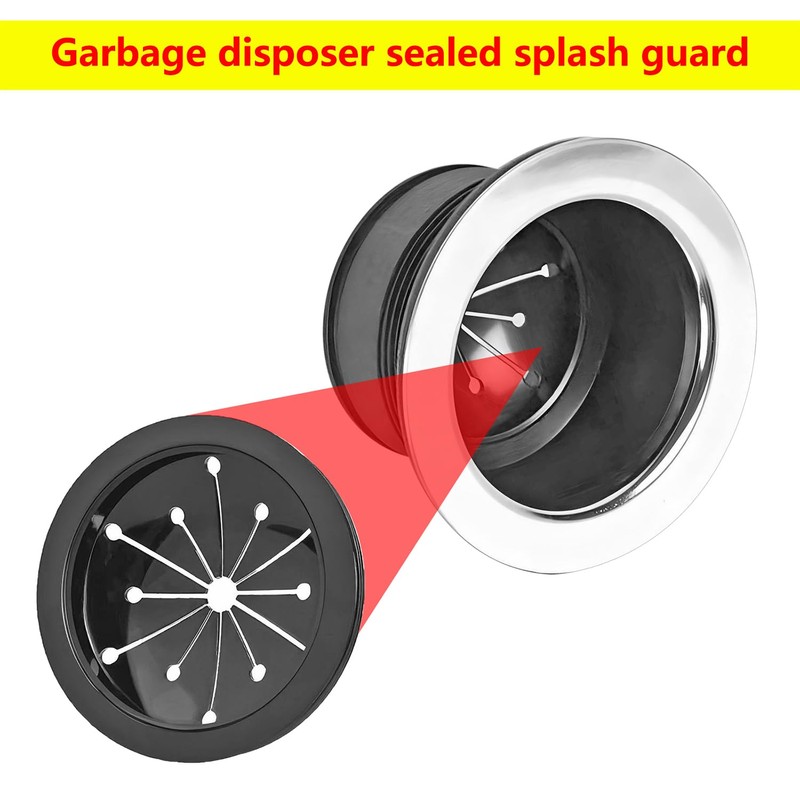 Qrity 1 Pcs Sink Disposal Splash Guard, 80mm Kitchen Sink