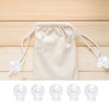 25 Pieces Clear Round Ball Cord Locks Toggles, Spring Cord