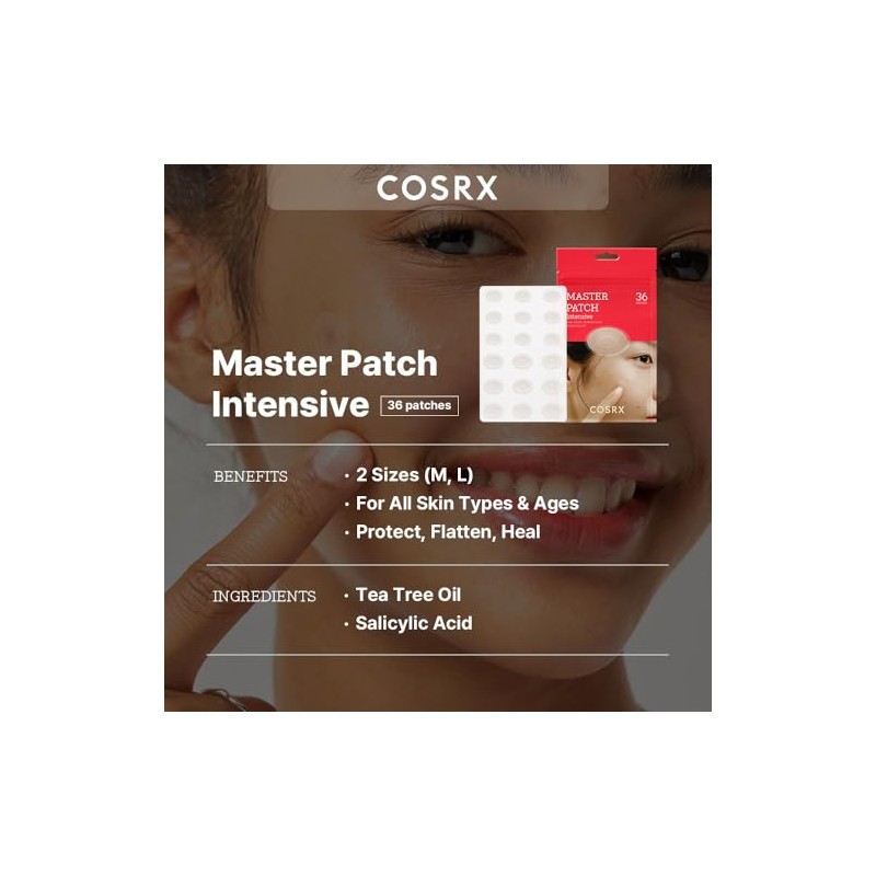 COSRX Master Patch Intensive 36 Patches | Oval-Shaped Hydrocolloid Pimple
