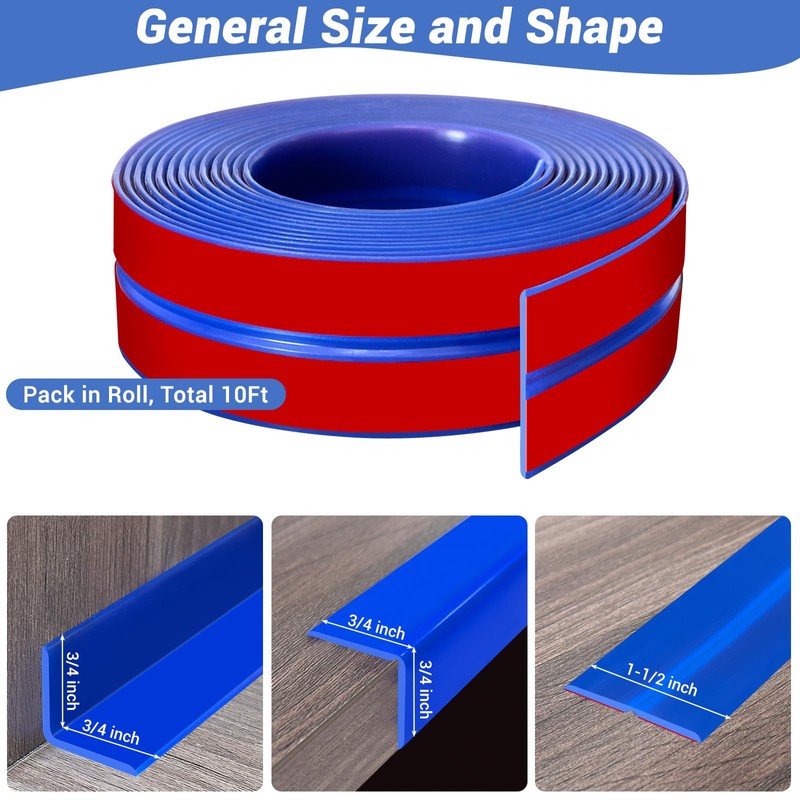 Wall Corner Protector, Peel and Stick Wall Corner Trim, Flexible
