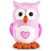 Mousehouse Gifts - Pink Heart Owl Piggy Bank, Charming Money