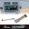 RED WOLF Car Aftermarket Radio Stereo Wiring Harness Adapter Connector