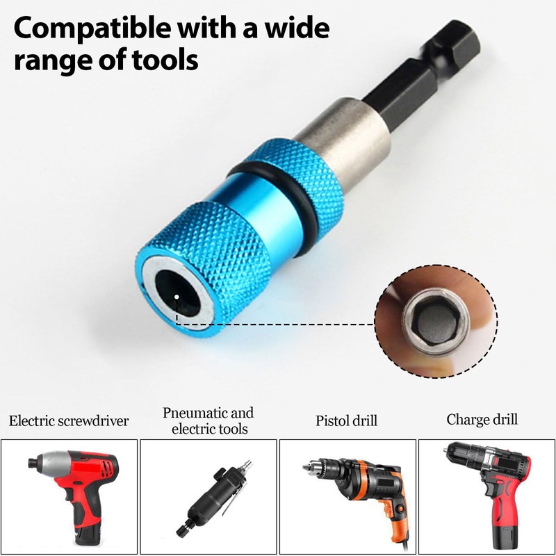 3 Pieces Drywall Bit, Drywall Screwdriver Attachment, Magnetic Quick Change