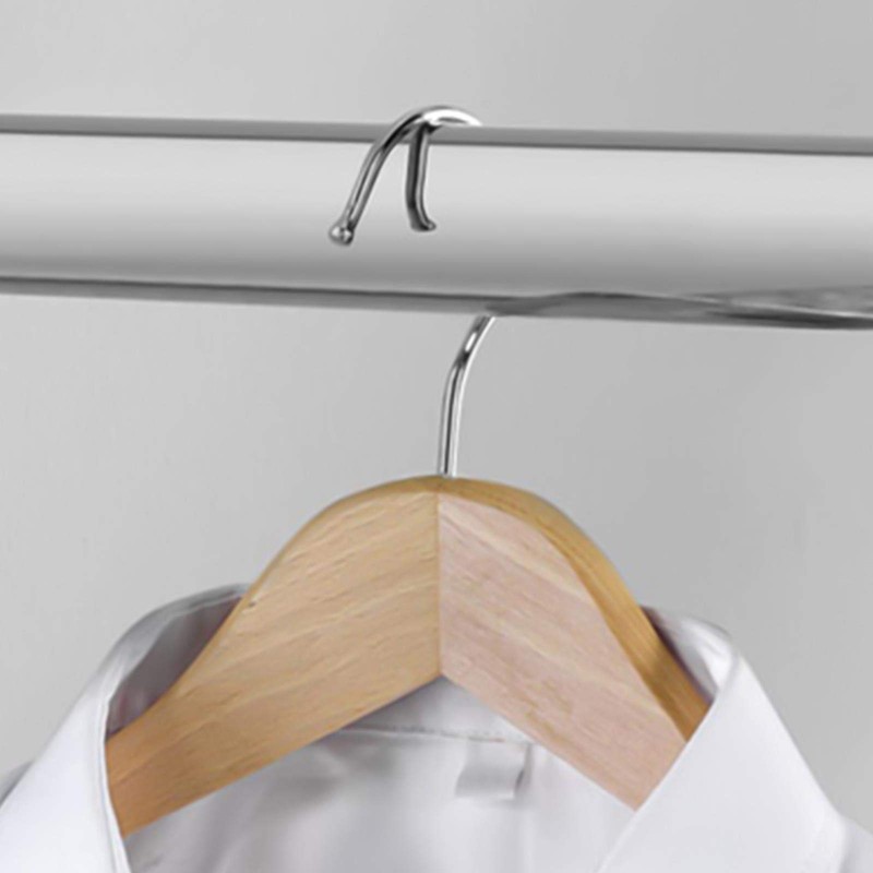 HomeCentreⓇ 1200mm Oval Chrome Wardrobe Rail 30mm Clothes Hanging Hanger