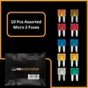 Tek Automotive Micro2 Car Fuses – 10 Pack ATR Blade