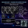 GSCOLER FA120 120mm Case Fan 3 Pack, Quiet PC Cooling