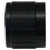 6mm Splined Hole Black Aluminium Amplifier/HiFi Control Knob Pack of