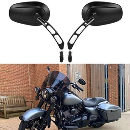 Black Sportster Mirrors for Harley Road King Street Electra Glide Dyna Softail Road Glide Motorcycle Rearview 1982-2019 2020 2021 2022