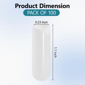 EAORBD Hurricane Shutter Screws Cap for 1/4" X 1" Screw Thread Protectors Cap, Hurrican Window Shutter Bolt End Cap, Covers Ends of Screws, White（100）