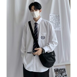 SHUCLASS School Ribbon and Necktie, Set of 2, Ribbon for Girls School Uniform, For Junior High School Students, High School Students, emblem