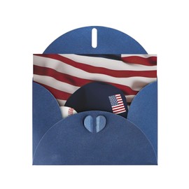 SSIMOO American Flag And Baseball Exquisite Pearl Paper Greeting Card For Birthdays,Valentine'S Day,Anniversaries Party