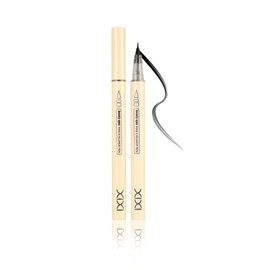 XIXI Box Eyeliner, Pencil, Gel Type, Easy to Draw, Compatible with Mucosal Liners, Waterproof, Anti-Falling, For Beginners, #1 Black