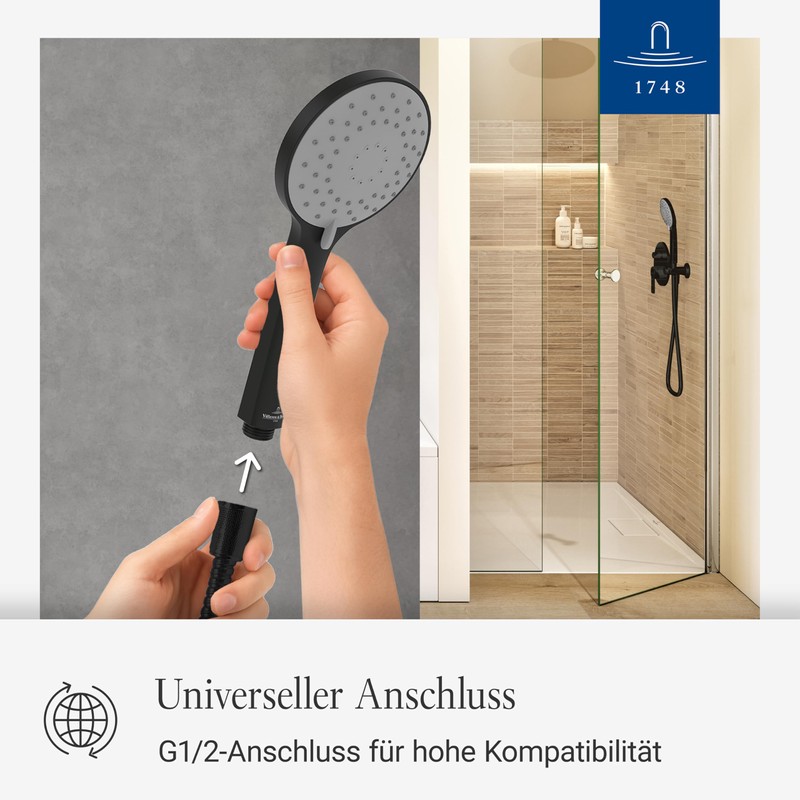 Villeroy & Boch Universal Showers Shower Head with 3 Jet