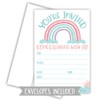 Cute Rainbow Invitations (20 Count) With Envelopes - Girl Baby