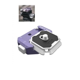 FALCAM F38 Quick Release Plate Kit-Purple,Multi-Hole Camera Mounting Adapter Can be Used with Shoulder Straps with 1/4" to 3/8" Screw Thread for DSLR Camera Tripod Monopod