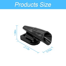 8sanlione Deer Whistles for Car, 2 Packs Ultrasonic & Wind Deer Alert for Car Avoids Animal Collisions, Deer Warning Devices for Vehicles & Motorcycles (Black)