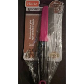 Hartz Flea Comb with Rubber Handle, Flea and Tick Comb for Dogs & Cats, Fine Tooth Dog