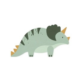 12 Triceratops Dinosaur Napkins, Childrens Jurassic Party Tableware, Dinosaur Partyware, Girls Boys Dinosaur Birthday Party Napkins