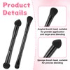 2 Pcs Dual-Ended Hairline Powder Brush, Hairline Concealer Brush Set