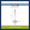 RSVP International Endurance Flatware Collection Stainless Steel, Dishwasher Safe, Ladle