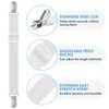 YHTCC 4 Pcs Bed Sheet Clips - Adjustable Bed Sheet