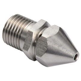 Cleaning Rotary Nozzle 1PCS Pressure Washer Jetter Nozzle for Dredging of Sewer Pipes (1/4" M 1 Front 3 Rear)