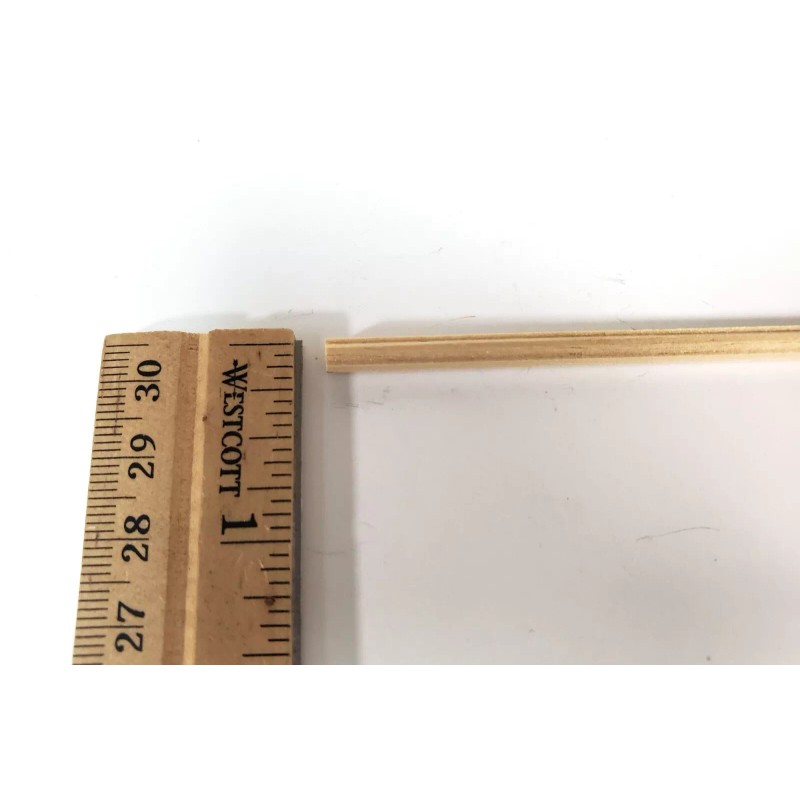 Houseworks Dollhouse HALF SCALE Handrail Banister for Stairs 1/8" w