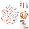 EXCEART 50pcs Sand Table Capsule Villain Mini Craft Mini People