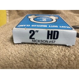 NICKSON IND. NOS NICKSON #57 2" H-D MUFFLER CLAMP FORD STYLE 3/8 U BOLT MADE IN USA