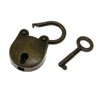 LDCREEE Antique Embossing Decorative Brass Hasp Clasp Latch Lock with