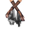 L'VOW Women's 1 Pair Gothic Sleeves Black Witch Gloves Victorian