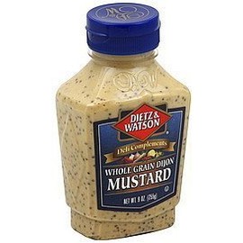 Dietz & Watson, Deli Compliments, Whole Grain Dijon Mustard, 9oz Bottle (Pack of 2)