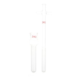 VILLCASE 2 ML Glass Tissue, Cell with Pestle Glass Cell Tissue Homogenizer Glass Tube for Labs Science Class