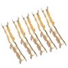 Pack of 100 U-shaped copper ring terminals, crimping wire, non-insulated