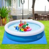 9Ft Pool Ground Cloths,Heavy-Duty Swimming Pool Waterproof PE Swimming Pool
