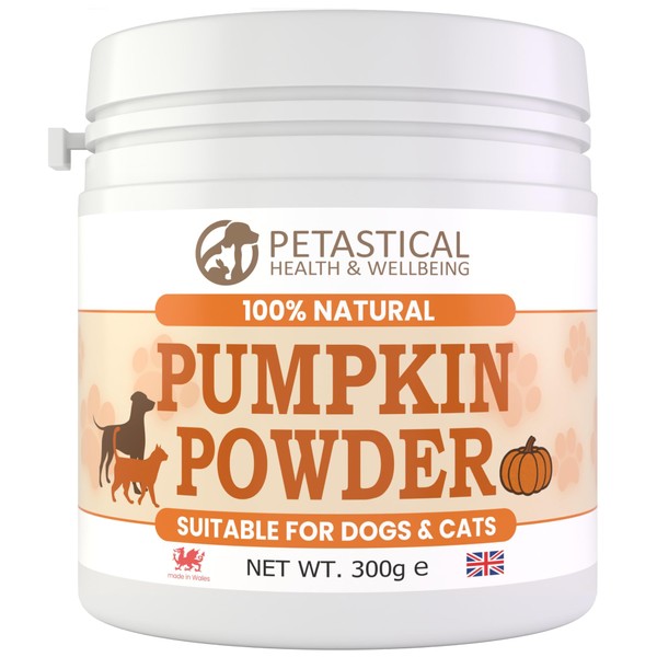 Petastical Pumpkin Powder for Dogs & Cats, 100% Natural Fibre